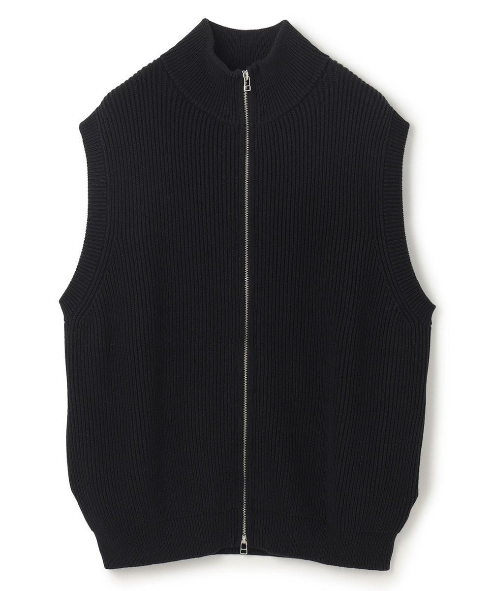 【アンフィーロ/UNFILO / MEN】のスウェットライク ジップベスト 24年秋冬商品 インテリア・キッズ・メンズ・レディースファッション・服の通販 founy(ファニー) 　ファッション　Fashion　メンズファッション　Fashion for Men　トップス・カットソー　Cut & Sew Tops　ベスト・ジレ　Vests & Gilets　ウォッシャブル　Machine Washable　カットソー　Cut and Sewn Top　ショート　Short, Short Length　トレンド　Trend, Trending Now　ベスト　Vest, Waistcoat　畦　Ribbed Knit　A/W・秋冬　Autumn/Winter　ブラック|ID: prp329100004523900 ipo3291000000032695435