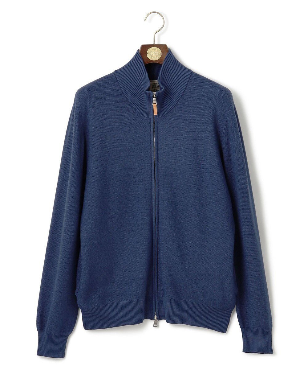【ジェイ プレス/J.PRESS / MEN】の【ストレッチ性 / イージーケア】【FLEX YARN】フルジップニットカーディガン インテリア・キッズ・メンズ・レディースファッション・服の通販 founy(ファニー) 　ファッション　Fashion　メンズファッション　MEN　トップス・カットソー　Tops/Tshirt/Men　ニット　Knit Tops　カーディガン　Cardigans　カーディガン　Cardigan　ストレッチ　Stretch　スリーブ　Sleeve　タートルネック　Turtleneck　定番　Standard　フロント　Front　ブルゾン　Blouson　ポケット　Pocket　羽織　Haori　A/W・秋冬　Aw・Autumn/Winter・Fw・Fall-Winter　エレガント 上品　Elegant　ブルー系|ID: prp329100004523912 ipo3291000000032001093