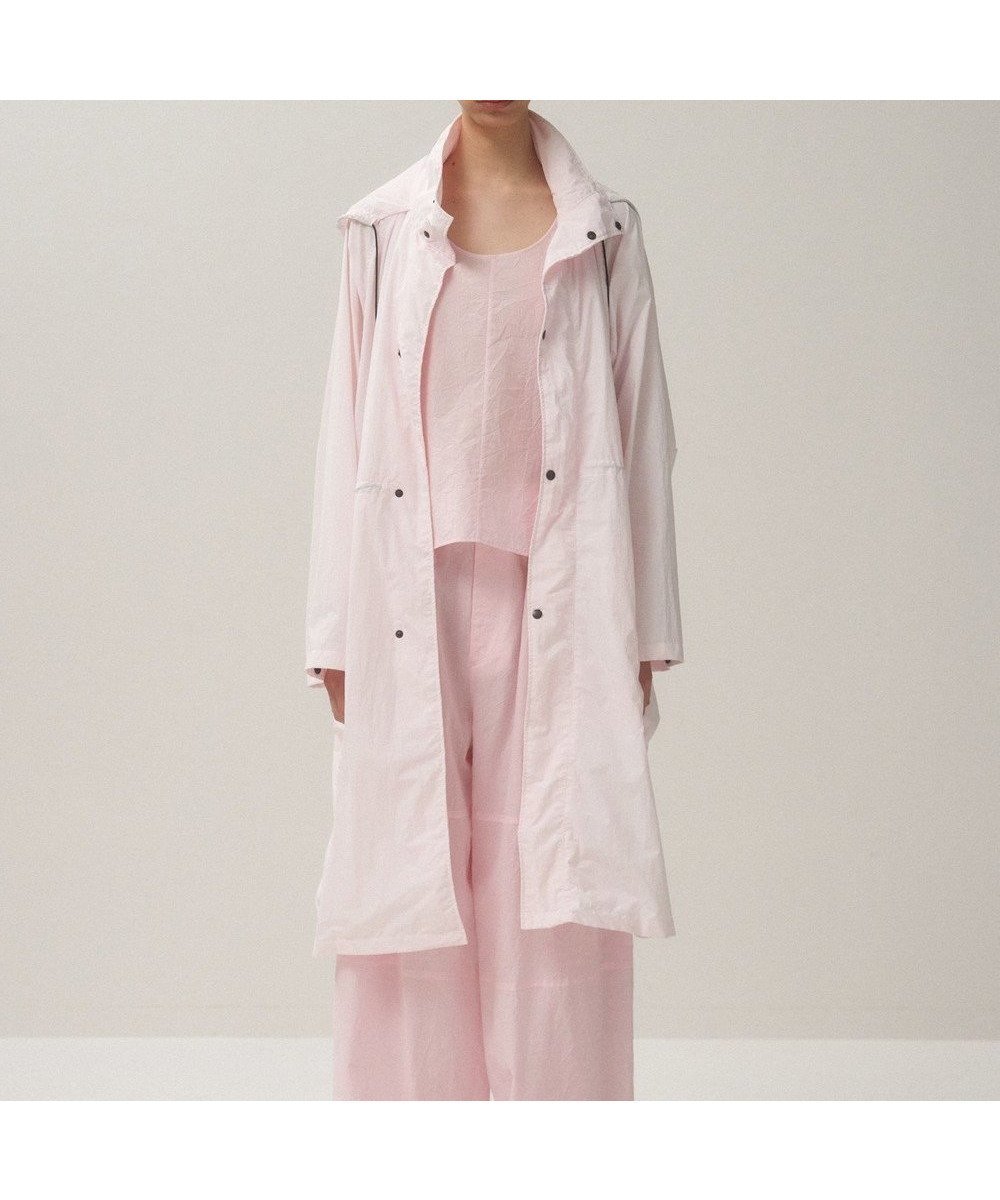 【エイトン/ATON】のTRAVEL NYLON ガスコート インテリア・キッズ・メンズ・レディースファッション・服の通販 founy(ファニー) 　ファッション　Fashion　レディースファッション　WOMEN　アウター　Coat Outerwear　コート　Coats　ジャケット　Jackets　旅行　Travel　コンパクト　Compact　ジャケット　Jacket　スタンド　Stand　タフタ　Taffeta　ポケット　Pocket　夏　Summer　春　Spring　S/S・春夏　Ss・Spring/Summer　軽量　Lightweight　PINK|ID: prp329100004523914 ipo3291000000032001109