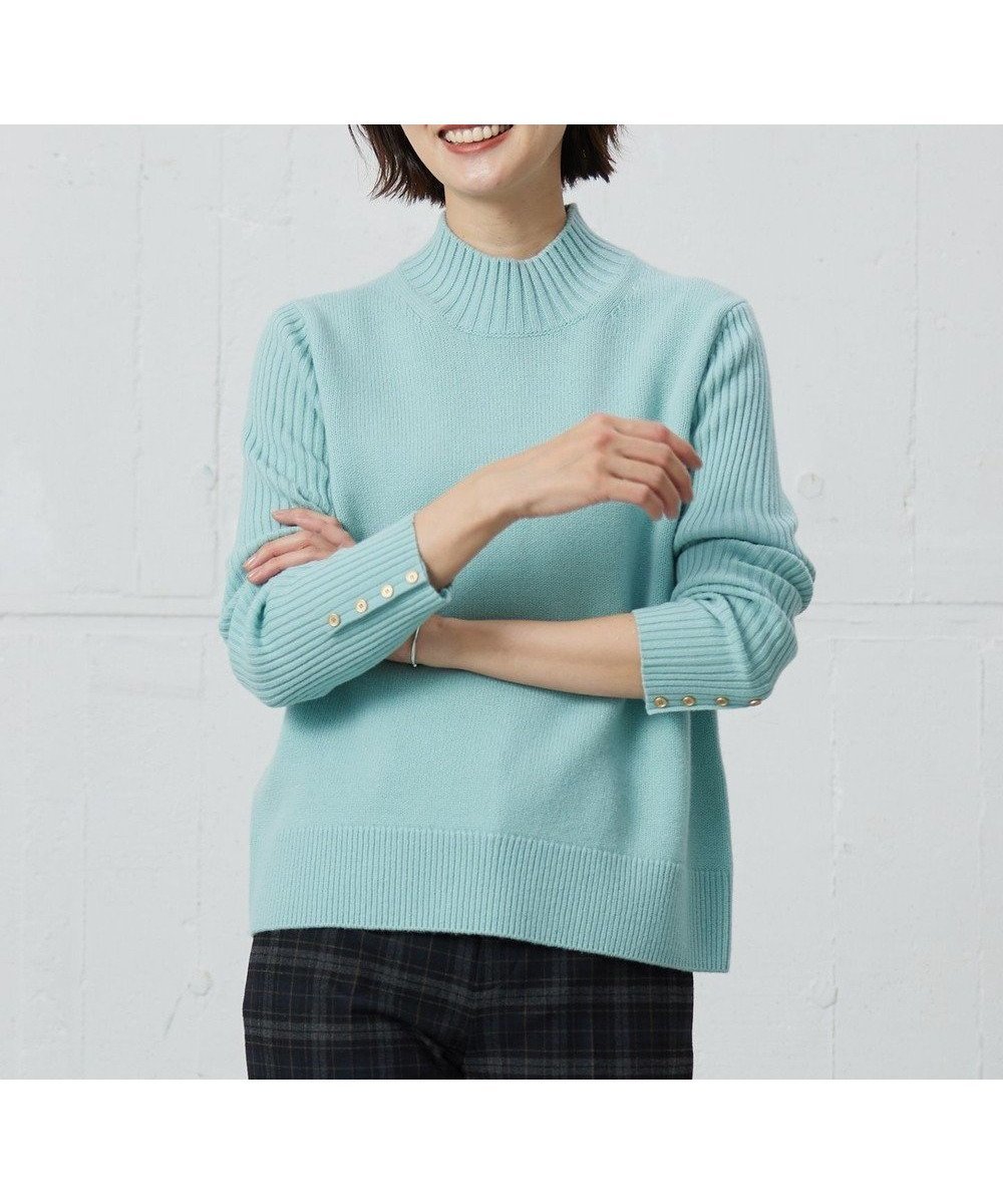 【ジェイ プレス/J.PRESS】の【洗える】CASHBIT NEO ハイネックニット インテリア・キッズ・メンズ・レディースファッション・服の通販 founy(ファニー) 　ファッション　Fashion　レディースファッション　WOMEN　トップス・カットソー　Tops/Tshirt　ニット　Knit Tops　エレガント 上品　Elegant　洗える　Washable　カシミヤ　Cashmere　コンパクト　Compact　セーター　Sweater　ハイネック　High Neck　バランス　Balance　A/W・秋冬　Aw・Autumn/Winter・Fw・Fall-Winter　再入荷　Restock/Back In Stock/Re Arrival　ミントブルー系|ID: prp329100004523915 ipo3291000000032001126