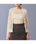 【アンクレイヴ/uncrave】の【手洗い可】シアー リブ ニット カーディガン(uncrave STANDARD) ベージュ|ID: prp329100004523946 ipo3291000000032653274