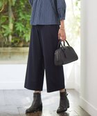 【ジェイ プレス/J.PRESS】の【WEB限定カラーあり・洗える】T/Rアルガンシルク ワイド パンツ ネイビー系|ID: prp329100004523949 ipo3291000000032001348