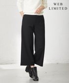 【ジェイ プレス/J.PRESS】の【WEB限定カラーあり・洗える】T/Rアルガンシルク ワイド パンツ ブラック系|ID: prp329100004523949 ipo3291000000032001349