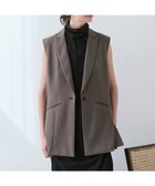【ベイジ,/BEIGE,】の【洗える】CAROLE / リネンライクノースリーブジレジャケット Mocha|ID: prp329100004523950 ipo3291000000032001356