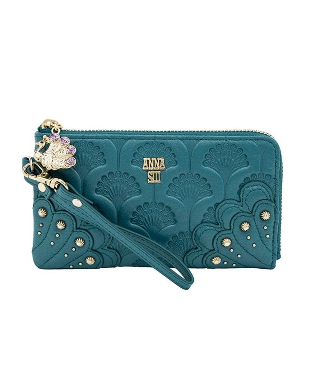 【アナスイ/ANNA SUI】のピーコック フラグメントケース インテリア・キッズ・メンズ・レディースファッション・服の通販 founy(ファニー) 　ファッション　Fashion　レディースファッション　WOMEN　財布　Wallets　おすすめ　Recommend　コンパクト　Compact　チェーン　Chain　財布　Wallet　ターコイズ|ID: prp329100004523953 ipo3291000000032001370
