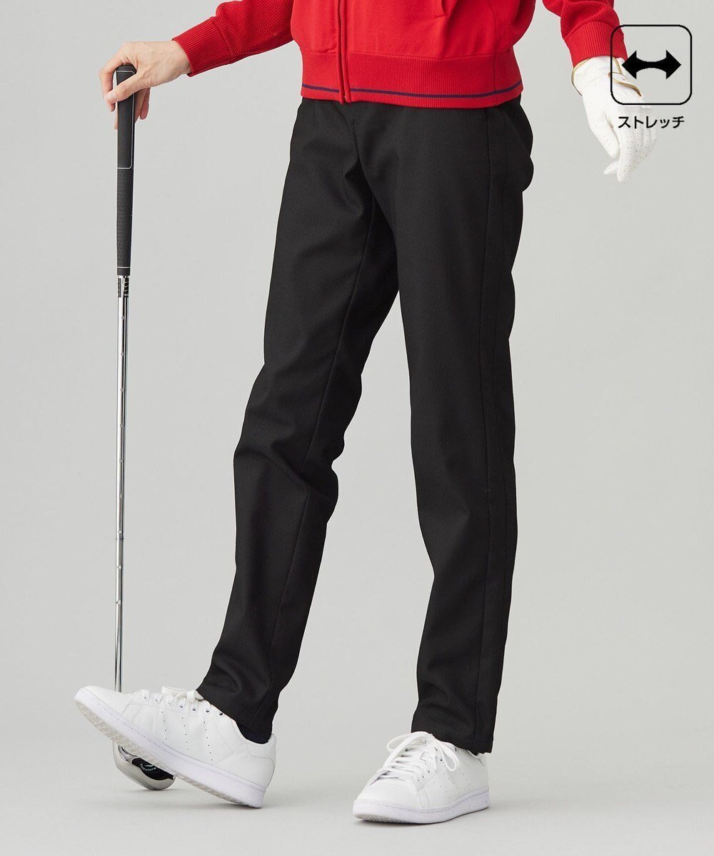 【23区 ゴルフ/NIJYUSANKU GOLF】の【WOMEN】【ストレッチ】ハイパワーストレッチカルゼパンツ インテリア・キッズ・メンズ・レディースファッション・服の通販 founy(ファニー) 　ファッション　Fashion　レディースファッション　WOMEN　パンツ　Pants　ゴルフ　Golf　ストレッチ　Stretch　ストレート　Straight　フィット　Fit　ベーシック　Basic　エレガント 上品　Elegant　再入荷　Restock/Back In Stock/Re Arrival　A/W・秋冬　Aw・Autumn/Winter・Fw・Fall-Winter　ブラック系|ID: prp329100004523958 ipo3291000000032001387