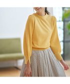 【エニィ スィス/any SiS】の【CICA加工・選べる9色展開】スリットポイントボトルネック ニット 黄|ID: prp329100004523959 ipo3291000000032001391