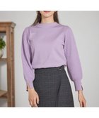 【エニィ スィス/any SiS】の【CICA加工・選べる9色展開】スリットポイントボトルネック ニット 紫|ID: prp329100004523959 ipo3291000000032001393