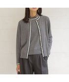【ジェイ プレス/J.PRESS】の【洗える】トリムツイン ニット グレー系|ID: prp329100004523960 ipo3291000000033676852