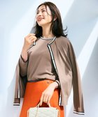 【ジェイ プレス/J.PRESS】の【洗える】トリムツイン ニット モカ系|ID: prp329100004523960 ipo3291000000034337899