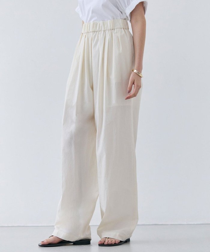 【ベイジ,/BEIGE,】の【洗える】MALLOW / コットンイージーワイドパンツ インテリア・キッズ・メンズ・レディースファッション・服の通販 founy(ファニー) https://founy.com/ ファッション Fashion レディースファッション WOMEN パンツ Pants カットソー Cut And Sew ギャザー Gather ジャケット Jacket セットアップ Set Up ボトム Bottom リラックス Relax ワイド Wide エレガント 上品 Elegant ビジネス 仕事 通勤 Business 夏 Summer 春 Spring S/S・春夏 Ss・Spring/Summer 洗える Washable |ID: prp329100004523963 ipo3291000000032001411