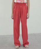 【ベイジ,/BEIGE,】の【洗える・CLUEL 5月号掲載】MALLOW / コットンイージーワイドパンツ Poppy Red|ID: prp329100004523963 ipo3291000000035761150