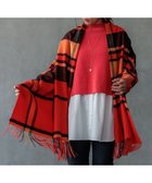 【23区/NIJYUSANKU】の【杏さん着用/CLASSY.2月号掲載】カシミヤ チェック ストール オレンジ系|ID: prp329100004523967 ipo3291000000032001425