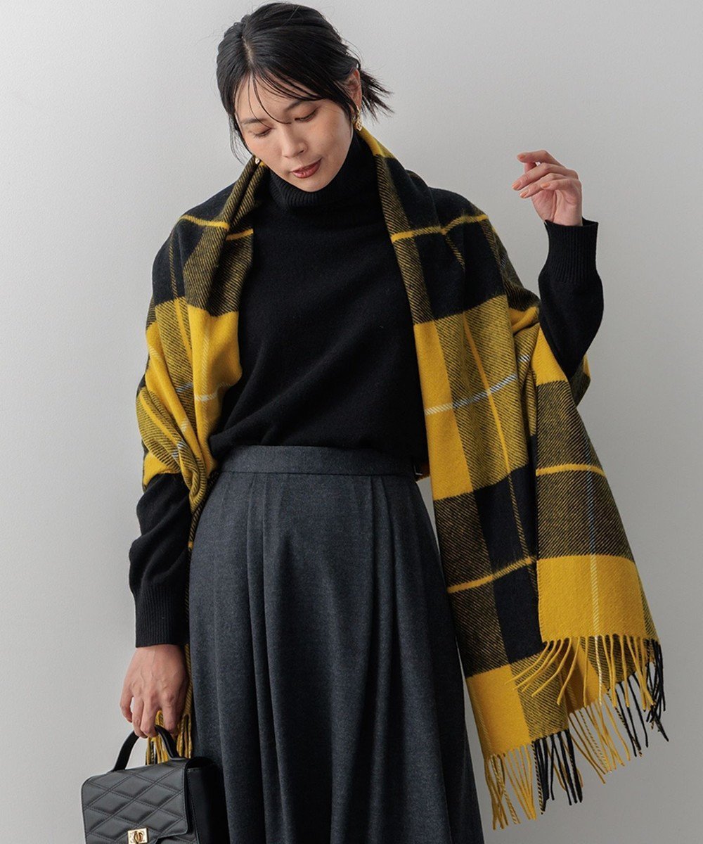 【23区/NIJYUSANKU】の【杏さん着用/CLASSY.2月号掲載】カシミヤ チェック ストール インテリア・キッズ・メンズ・レディースファッション・服の通販 founy(ファニー) 　雑誌掲載アイテム　Magazine Items　ファッション雑誌　Fashion Magazines　クラッシィ　CLASSY.　ファッション　Fashion　レディースファッション　WOMEN　イエロー　Yellow　オレンジ　Orange　秋　Autumn/Fall　カシミヤ　Cashmere　ショール　Shawl　シンプル　Simple　ストール　Stall　雑誌　Magazine　チェック　Check　2月号　February Issue　マフラー　Scarf　冬　Winter　A/W・秋冬　Aw・Autumn/Winter・Fw・Fall-Winter　2024年　2024　エレガント 上品　Elegant　2024-2025秋冬・A/W　Aw/Autumn/Winter/Fw/Fall/2024-2025　イエロー系|ID: prp329100004523967 ipo3291000000032001426