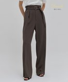 【ベイジ,/BEIGE,】の【洗える】CINDY / ワイドタックパンツ Mocha|ID: prp329100004523989 ipo3291000000032001501