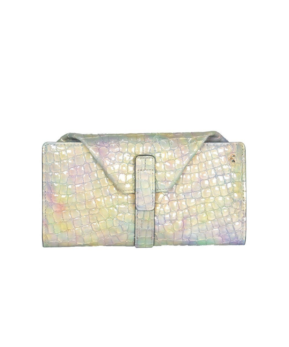 【ペレボルサ/PELLE BORSA】のギャルソンウォレット Rainbow Croco レインボークロコ 6101 インテリア・キッズ・メンズ・レディースファッション・服の通販 founy(ファニー) 　ファッション　Fashion　レディースファッション　WOMEN　財布　Wallets　イタリア　Italy　エナメル　Enamel　クロコ　Croco　コンパクト　Compact　スタイリッシュ　Stylish　財布　Wallet　パール　Pearl　ポケット　Pocket　メタル　Metal　おすすめ　Recommend　エレガント 上品　Elegant　イエロー|ID: prp329100004523997 ipo3291000000032001530