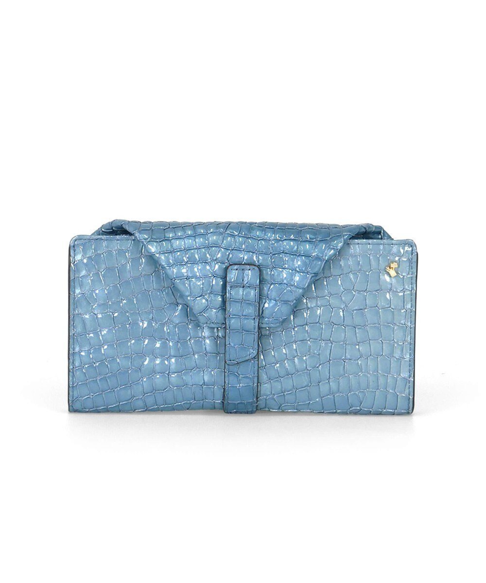 【ペレボルサ/PELLE BORSA】のギャルソンウォレット Rainbow Croco レインボークロコ 6101 インテリア・キッズ・メンズ・レディースファッション・服の通販 founy(ファニー) 　ファッション　Fashion　レディースファッション　WOMEN　財布　Wallets　イタリア　Italy　エナメル　Enamel　クロコ　Croco　コンパクト　Compact　スタイリッシュ　Stylish　財布　Wallet　パール　Pearl　ポケット　Pocket　メタル　Metal　おすすめ　Recommend　エレガント 上品　Elegant　サックス|ID: prp329100004523997 ipo3291000000032001531