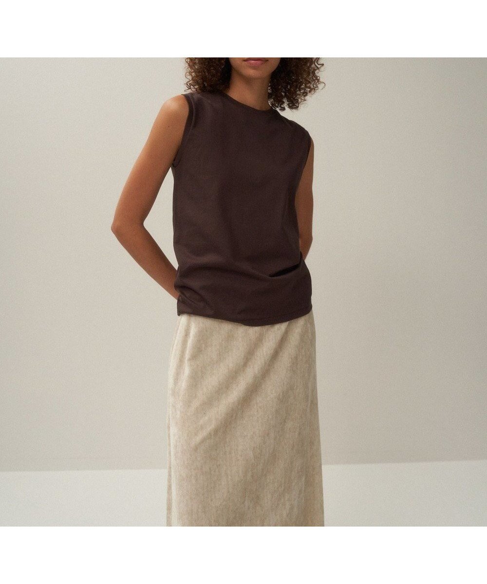 【エイトン/ATON】のSUVIN 60/2 タンクトップ インテリア・キッズ・メンズ・レディースファッション・服の通販 founy(ファニー) 　ファッション　Fashion　レディースファッション　Fashion for Women　トップス・カットソー　Cut & Sew Tops　シャツ・ブラウス・オフィスカジュアル　Elegant Blouses & Button-Ups　ロングTシャツ・Tシャツ　Longline T-Shirts & Tees　カットソー・ベーシックTシャツ　Cut-and-Sewn Tops / Stretch Tees & Basics　インド　Indian Textile　インナー　Innerwear　カットソー　Cut and Sewn Top　スーツ　Suit, Formalwear　タンク　Tank Top, Sleeveless Top　ドレス　Dress, One-Piece　ノースリーブ　Sleeveless, No-Sleeve　夏　Summer　S/S・春夏　SS, Spring/Summer, Warm Season　A/W・秋冬　Autumn/Winter　BURGUNDY|ID: prp329100004524009 ipo3291000000036243766