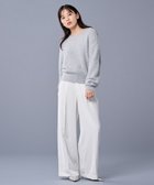 【アンクレイヴ/uncrave】の【洗濯機洗い可】マット サテン ワイドパンツ(uncrave STANDARD) エクリュ|ID: prp329100004524011 ipo3291000000032001587