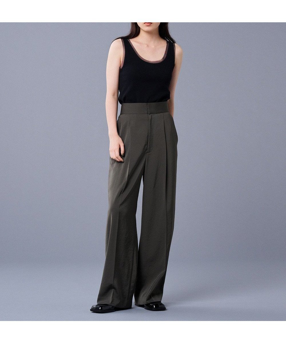 【アンクレイヴ/uncrave】の【洗濯機洗い可】マット サテン ワイドパンツ(uncrave STANDARD) インテリア・キッズ・メンズ・レディースファッション・服の通販 founy(ファニー) 　ファッション　Fashion　レディースファッション　Fashion for Women　パンツ　Pants & Trousers　サテン　Satin, Glossy Fabric　ストレッチ　Stretch, Stretchy Fabric　センター　Center, Center Line　ドレープ　Drape, Draping Fabric　フレア　Flare, Flared　ワイド　Wide, Wide Fit　A/W・秋冬　Autumn/Winter　S/S・春夏　SS, Spring/Summer, Warm Season　夏　Summer　スレート|ID: prp329100004524011 ipo3291000000033714893