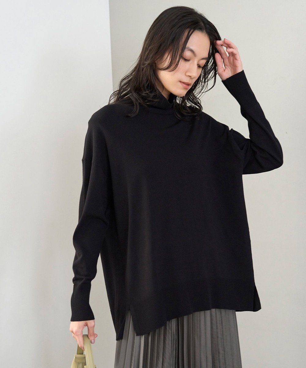 【アンフィーロ 自由区/UNFILO】の【新色追加/洗える/抗菌防臭】マイビューティーニット タートルネック インテリア・キッズ・メンズ・レディースファッション・服の通販 founy(ファニー) 　ファッション　Fashion　レディースファッション　WOMEN　トップス・カットソー　Tops/Tshirt　ニット　Knit Tops　タートルネック　Turtleneck　インナー　Inner　ウォッシャブル　Washable　洗える　Washable　カーディガン　Cardigan　抗菌　Antibacterial　ストレッチ　Stretch　セーター　Sweater　雑誌　Magazine　タートル　Turtle　タートルネック　Turtleneck　ツイスト　Twist　ベーシック　Basic　ペプラム　Peplum　ロング　Long　A/W・秋冬　Aw・Autumn/Winter・Fw・Fall-Winter　ブラック|ID: prp329100004524014 ipo3291000000032001602