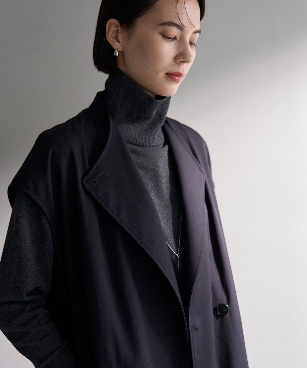 【アンフィーロ 自由区/UNFILO】のマイビューティーニット タートルネック インテリア・キッズ・メンズ・レディースファッション・服の通販 founy(ファニー) 　ファッション　Fashion　レディースファッション　Fashion for Women　トップス・カットソー　Cut & Sew Tops　ニット　Knit Tops & Sweaters　タートルネック・ハイネックトップス　Turtlenecks & High-Neck Tops　インナー　Innerwear　ウォッシャブル　Machine Washable　カーディガン　Cardigan, Knitwear　抗菌　Antibacterial, Bacteria-Resistant　ストレッチ　Stretch, Stretchy Fabric　セーター　Sweater, Knitwear　タートル　Turtleneck, Turtle Collar　タートルネック　Turtleneck, High Neck　ツイスト　Tweed, Tweed Fabric　ベーシック　Basic, Essential　ペプラム　Peplum, Flared Hem　ロング　Long, Long-Length　A/W・秋冬　Autumn/Winter　チャコール|ID: prp329100004524014 ipo3291000000034310838