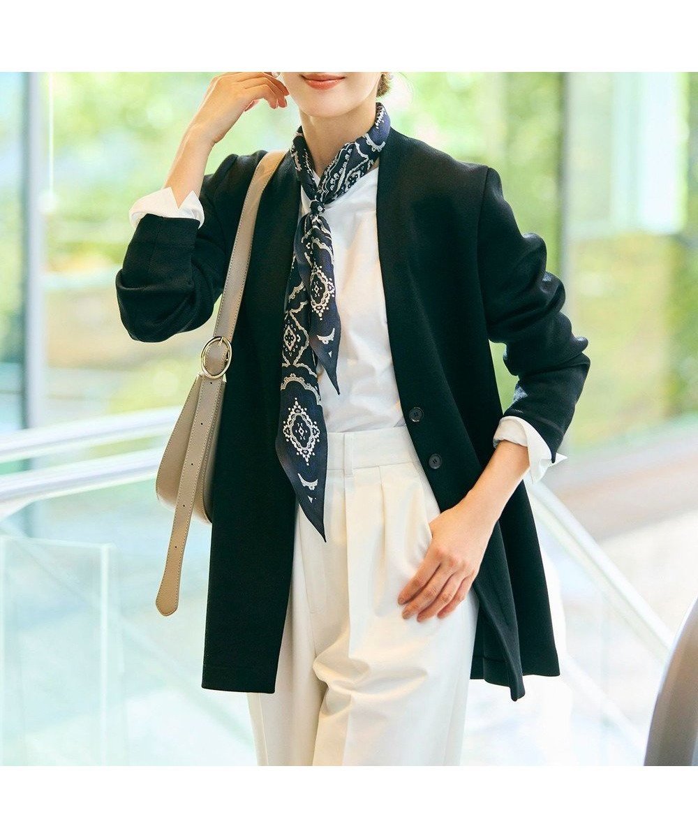 【アイシービー/iCB】の【洗える】シャイニースムースジャケット インテリア・キッズ・メンズ・レディースファッション・服の通販 founy(ファニー) 　ファッション　Fashion　レディースファッション　WOMEN　アウター　Coat Outerwear　ジャケット　Jackets　ノーカラージャケット　No Collar Leather Jackets　エレガント 上品　Elegant　洗える　Washable　カーディガン　Cardigan　ジャケット　Jacket　フロント　Front　ボトム　Bottom　ポケット　Pocket　A/W・秋冬　Aw・Autumn/Winter・Fw・Fall-Winter　2024年　2024　セレモニー　Ceremony　ビジネス 仕事 通勤　Business　2024-2025秋冬・A/W　Aw/Autumn/Winter/Fw/Fall/2024-2025　ブラック系|ID: prp329100004524024 ipo3291000000032001636