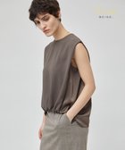 【ベイジ,/BEIGE,】の【洗える】CINDY / ノースリーブブラウス Mocha|ID: prp329100004524029 ipo3291000000032001652