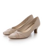 【リズ ラフィーネ/Riz raffinee】のRiz raffinee 異素材ポインテッドトゥコンビパンプス オーク|ID: prp329100004524034 ipo3291000000034287760