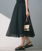 【23区/NIJYUSANKU】の【一部店舗限定/洗える】クレープドットフロッキー スカート ブラック系|ID: prp329100004524038 ipo3291000000032001688