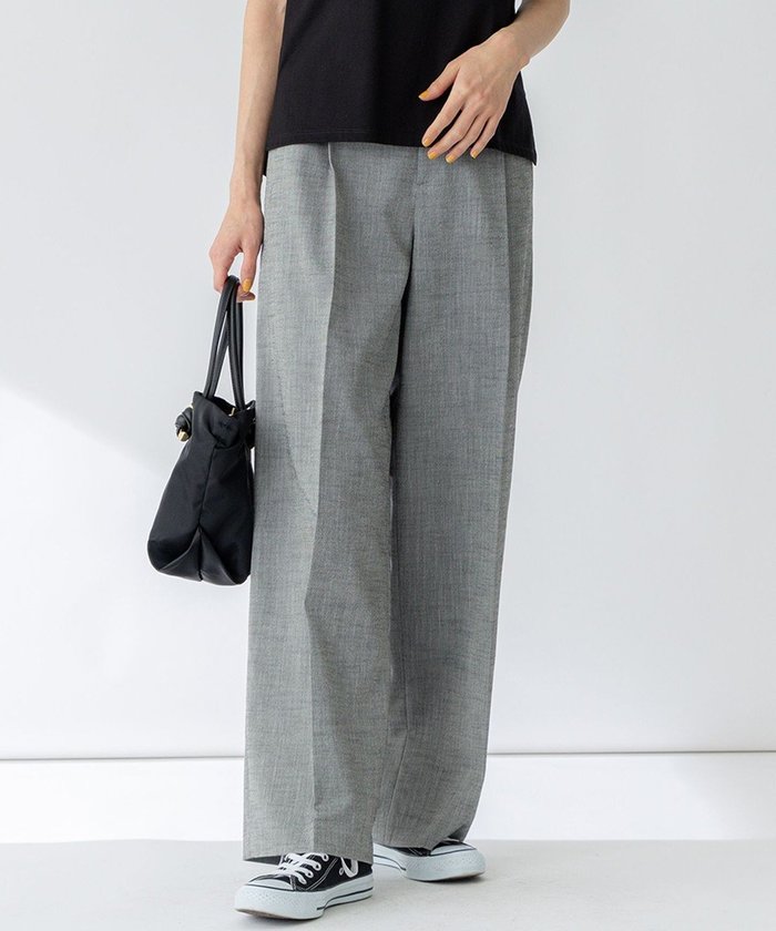 【23区/NIJYUSANKU】の【セットアップ対応/洗える】スラブツイードストレッチ ワイド パンツ インテリア・キッズ・メンズ・レディースファッション・服の通販 founy(ファニー) https://founy.com/ ファッション Fashion レディースファッション Fashion for Women セットアップ Matching Sets レディースパンツ・ボトムス Pants & Trousers / Bottoms 春 Spring 洗える Machine Washable キャミソール Camisole, Spaghetti Strap Top 吸水 Absorbent, Quick-Dry ジャケット Jacket, Outerwear セットアップ Set-Up, Coordinated Outfit センター Center, Center Line ツイル Twist, Twisted Detail バランス Balance, Style Balance フロント Front, Front Design ミックス Mix, Mixed Style リネン Linen, Linen Fabric ワイド Wide, Wide Fit S/S・春夏 SS, Spring/Summer, Warm Season おすすめ Recommended / Our Picks 夏 Summer 2025年 2025 2025春夏・S/S Spring/Summer 2025 SS25 |ID: prp329100004524040 ipo3291000000033711879