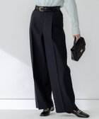 【23区/NIJYUSANKU】の【セットアップ対応/洗える】スラブツイードストレッチ ワイド パンツ ネイビー系|ID: prp329100004524040 ipo3291000000033711881