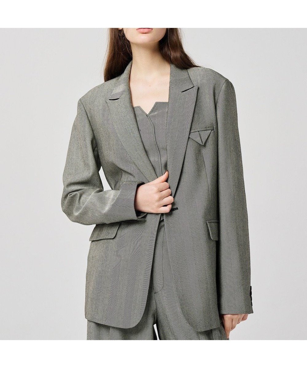 【アンクレイヴ/uncrave】のヘリンボーンスーツ ジャケット(uncrave WHITE) 人気、トレンドファッション・服の通販 founy(ファニー) 　ファッション　Fashion　レディースファッション　WOMEN　アウター　Coat Outerwear　ジャケット　Jackets　テーラードジャケット　Tailored Jackets　スーツ　Suits　スーツ ジャケット　Jacket　今季　This Season　ジャケット　Jacket　セットアップ　Set Up　雑誌　Magazine　ビスチェ　Bustier　ヘリンボーン　Herringbone　ボトム　Bottom　ポケット　Pocket　ワイド　Wide　A/W・秋冬　Aw・Autumn/Winter・Fw・Fall-Winter　 other-1|ID: prp329100004524044 ipo3291000000032001705