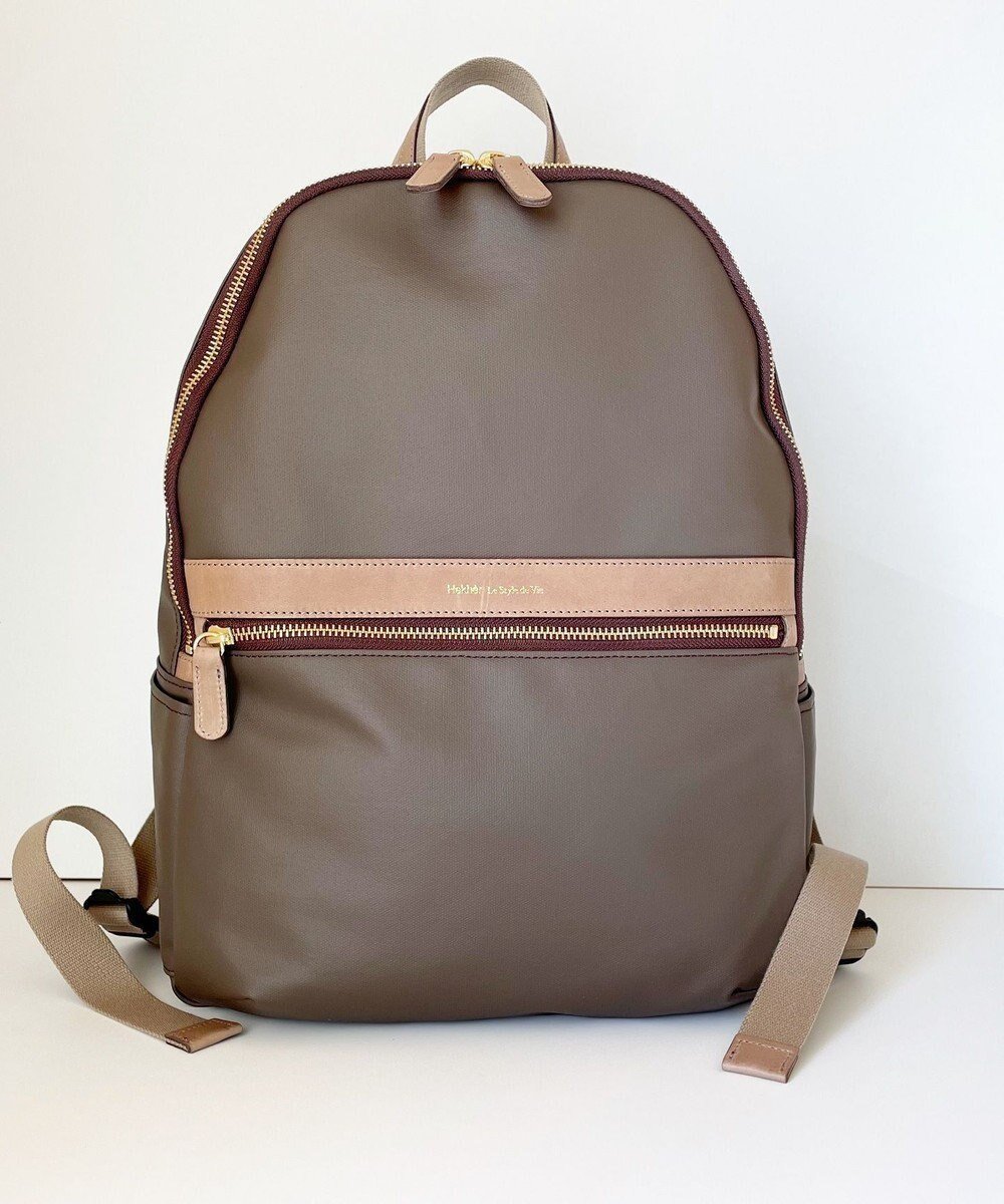【エクエル ル スティル デヴィ/Hekher Le Style de Vie】の【日本製 / A4サイズ対応】PUコットンキャンバス リュックサック インテリア・キッズ・メンズ・レディースファッション・服の通販 founy(ファニー) 　ファッション　Fashion　レディースファッション　WOMEN　バッグ　Bag　キャンバス　Canvas　コーティング　Coating　軽量　Lightweight　ショルダー　Shoulder　シンプル　Simple　財布　Wallet　ハンド　Hand　フィット　Fit　ポケット　Pocket　モダン　Modern　リュック　Ruck Sack　日本製　Made In Japan　旅行　Travel　ビジネス 仕事 通勤　Business　グレージュ|ID: prp329100004524045 ipo3291000000032001709