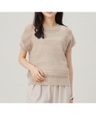 【自由区/JIYU-KU】の【洗える】レーシーリネンコットン ニット ベージュ|ID: prp329100004524046 ipo3291000000032650138