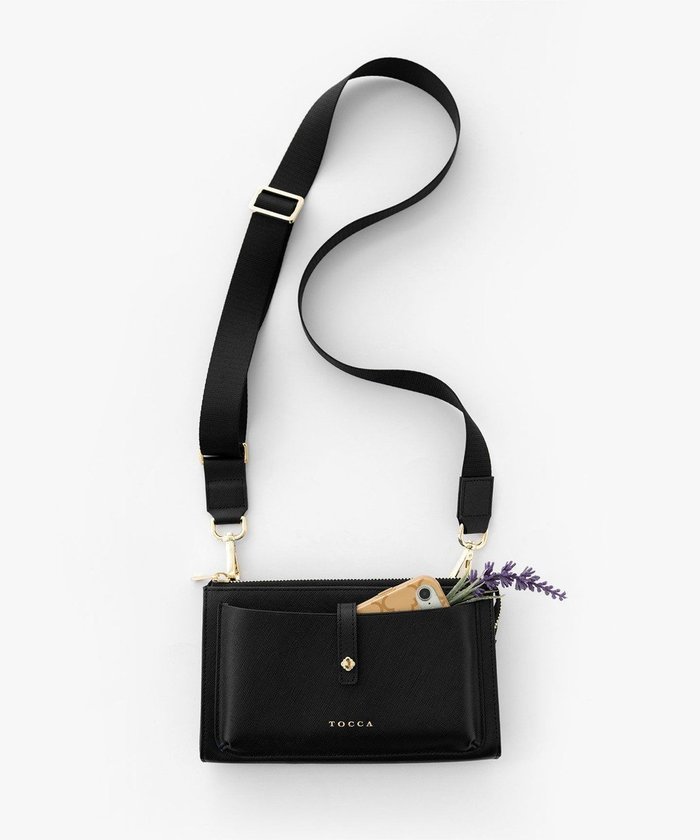 【トッカ/TOCCA】のWALK MULTI BAG マルチバッグ インテリア・キッズ・メンズ・レディースファッション・服の通販 founy(ファニー) https://founy.com/ ファッション Fashion レディースファッション WOMEN バッグ Bag コイン Coin スマホ Smartphone トレンド Trend フラップ Flap フロント Front ポケット Pocket ラップ Wrap リュクス Luxe 財布 Wallet |ID: prp329100004524049 ipo3291000000032001723