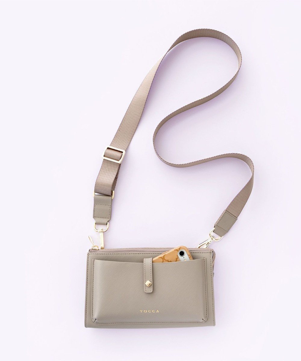 【トッカ/TOCCA】のWALK MULTI BAG マルチバッグ インテリア・キッズ・メンズ・レディースファッション・服の通販 founy(ファニー) 　ファッション　Fashion　レディースファッション　WOMEN　バッグ　Bag　コイン　Coin　スマホ　Smartphone　トレンド　Trend　フラップ　Flap　フロント　Front　ポケット　Pocket　ラップ　Wrap　リュクス　Luxe　財布　Wallet　ベージュ系|ID: prp329100004524049 ipo3291000000032001725