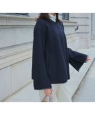 【23区/NIJYUSANKU】のコンプレストパイル ノーカラー アウター ネイビー系|ID: prp329100004524057 ipo3291000000032001756
