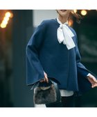 【23区/NIJYUSANKU】のコンプレストパイル ノーカラー アウター ダルブルー系|ID: prp329100004524057 ipo3291000000032001758