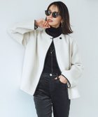 【23区/NIJYUSANKU】のコンプレストパイル ノーカラー アウター ベージュ系|ID: prp329100004524057 ipo3291000000032001759