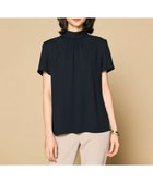 【ベイジ,/BEIGE,】の【洗える】EVA / ハイネックハーフスリーブブラウス Black|ID: prp329100004524059 ipo3291000000034201265