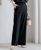 【23区/NIJYUSANKU】の【CLASSY.6月号掲載/洗える】リネンレーヨンストレッチ ワイドパンツ ブラック系|ID: prp329100004524060 ipo3291000000032001772
