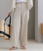 【23区/NIJYUSANKU】の【CLASSY.6月号掲載/洗える】リネンレーヨンストレッチ ワイドパンツ ベージュ系|ID: prp329100004524060 ipo3291000000032638069