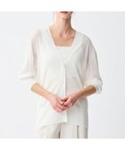【アンクレイヴ/uncrave】の【接触冷感・手洗い可】ラスターシアーニット ロングカーディガン オフ|ID: prp329100004524066 ipo3291000000032001799