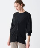 【アンクレイヴ/uncrave】の【接触冷感・手洗い可】ラスターシアーニット ロングカーディガン ブラック|ID: prp329100004524066 ipo3291000000032001801