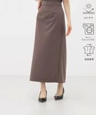 【エニィ スィス/any SiS】の【UVケア ・ストレッチ・洗える】2WAYジョーゼットジャージーナロー スカート ブラック|ID: prp329100004524071 ipo3291000000034898742