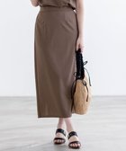 【エニィ スィス/any SiS】の【UVケア ・ストレッチ・洗える】2WAYジョーゼットジャージーナロー スカート モカ|ID: prp329100004524071 ipo3291000000035695503