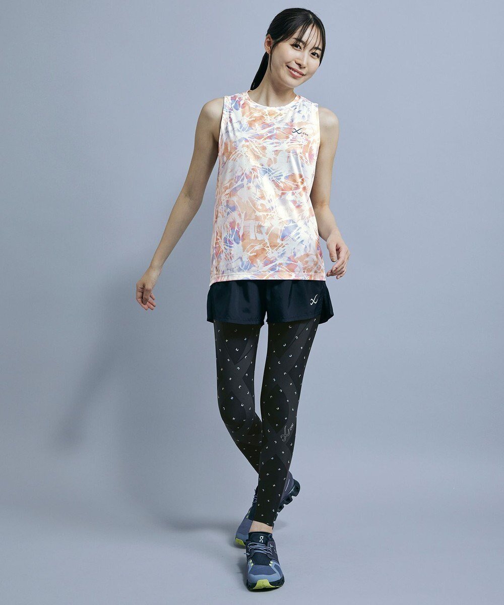 【シーダブリューエックス/CW-X】の【WOMEN】 CW-X トップス 【薄軽ランニングシャツ】 ノースリーブ タンクトップ Uネック 吸汗速乾性(本体) レディース DLY150 /ワコール インテリア・キッズ・メンズ・レディースファッション・服の通販 founy(ファニー) ファッション Fashion レディースファッション Fashion for Women トップス・カットソー Cut & Sew Tops キャミソール&ノースリーブ Camisoles & Sleeveless Tops シャツ・ブラウス・オフィスカジュアル Elegant Blouses & Button-Ups タンク Tank Top, Sleeveless Top ノースリーブ Sleeveless, No-Sleeve プリント Print, Printed Pattern ランニング Running, Running Wear, Activewear, Jogging ローズピンク|ID: prp329100004524072 ipo3291000000033490596