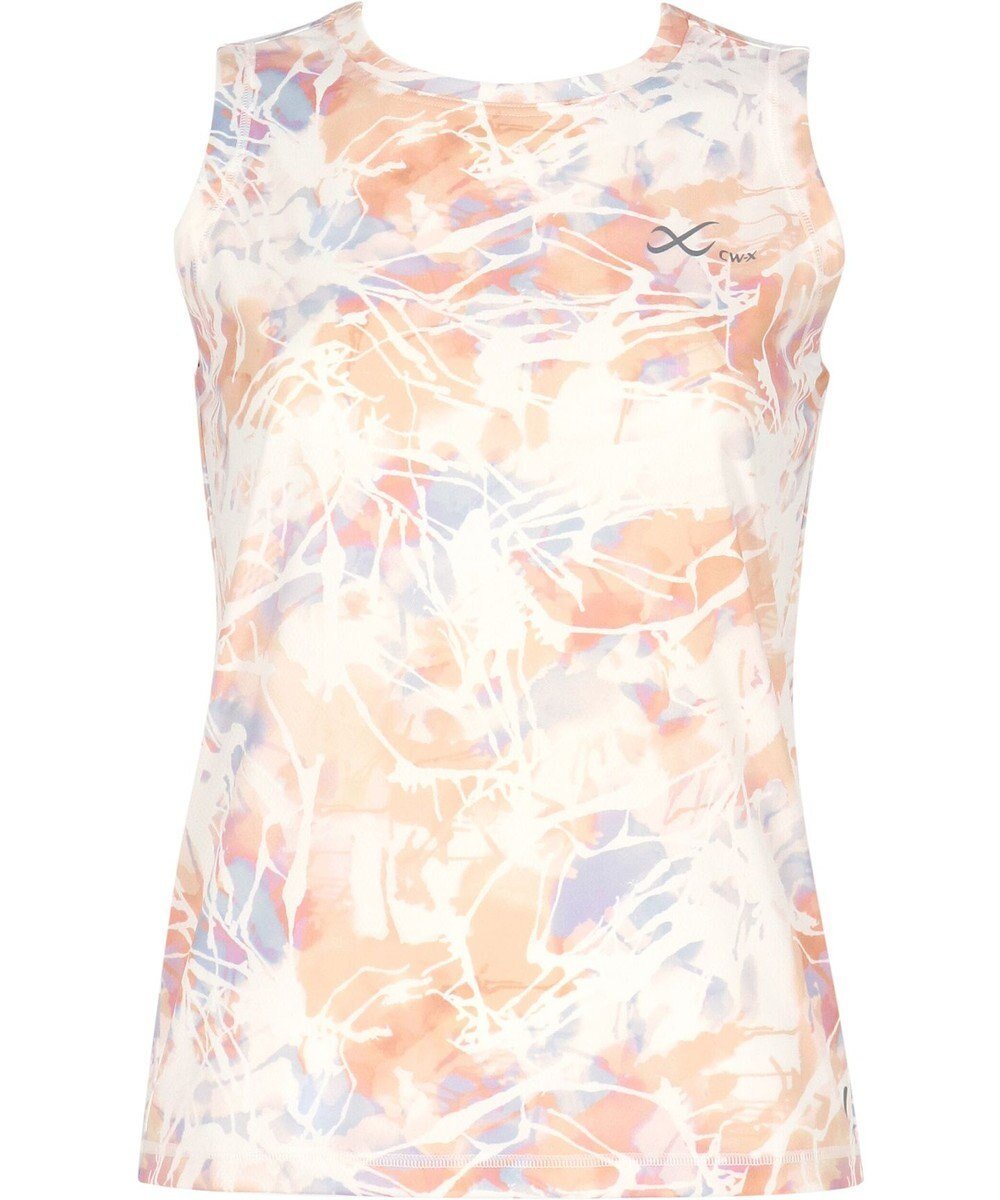 【シーダブリューエックス/CW-X】の【WOMEN】 CW-X トップス 【薄軽ランニングシャツ】 ノースリーブ タンクトップ Uネック 吸汗速乾性(本体) レディース DLY150 /ワコール インテリア・キッズ・メンズ・レディースファッション・服の通販 founy(ファニー) 　ファッション　Fashion　レディースファッション　Fashion for Women　トップス・カットソー　Cut & Sew Tops　キャミソール&ノースリーブ　Camisoles & Sleeveless Tops　シャツ・ブラウス・オフィスカジュアル　Elegant Blouses & Button-Ups　タンク　Tank Top, Sleeveless Top　ノースリーブ　Sleeveless, No-Sleeve　プリント　Print, Printed Pattern　ランニング　Running, Running Wear, Activewear, Jogging　ローズピンク|ID: prp329100004524072 ipo3291000000035560000