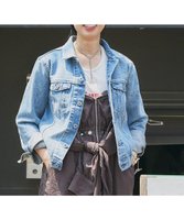 【ウォードブルー/WOADBLUE】の【157】Back Balloon Jacket デニムジャケット 人気、トレンドファッション・服の通販 founy(ファニー) ファッション Fashion レディースファッション WOMEN アウター Coat Outerwear ジャケット Jackets デニムジャケット Denim Jackets ヴィンテージ Vintage ジャケット Jacket スリット Slit デニム Denim パターン Pattern A/W・秋冬 Aw・Autumn/Winter・Fw・Fall-Winter |ID:prp329100004524074